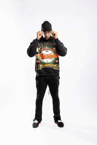 BLACK “CHAMPION” HOODIE